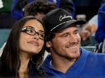 Justin Herbert’s fiancée, Madison Beer, was in attendance at SoFi Stadium for both the Chargers game this season.(AP Photo)