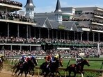 The Kentucky Derby event is held at Churchill Downs every year in May.
