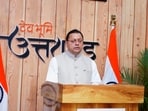 Chief Minister Pushkar Singh Dhami addresses the cooperative leadership training programme virtually from Dehradun.