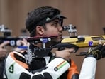 Nagoya: India’s Himanshu Dhillon competes in the 10 meter rifle men individual event in the ongoing 20th Asian Games 2026, in Nagoya, Japan, Monday, Sept. 21, 2026. (PTI Photo/Atul Yadav)(PTI09_21_2026_000043A) (PTI)