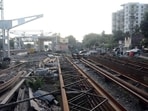 Pune, India - May 6, 2019: A view of Hadapsar Railway station of which the work is still in progress in Pune, India, on Monday, May 6, 2019. (Photo by Shankar Narayan/HT PHOTO)