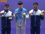 Himanshu Dhillon (L) won silver while Rudrankksh Patil (R) claimed bronze.