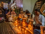 Students continued their protest.