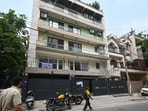 The dispute was between owners of the ground (Manjeet) and third floors of the building. (Sanchit Khanna/HT Photo)