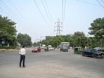 The plan includes a six-lane flyover on Saint Thomas Marg towards Sector 45 and a six-lane underpass on Dr Bhim Rao Ambedkar Marg towards Sector 56. (Parveen Kumar/Hindustan Times)