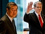 China's Vice Premier He Lifeng and US Treasury Secretary Scott Bessent arriving for a meeting, ahead of the summit between US President Donald Trump and Chinese President Xi Jinping, at JPMorgan Chase's global corporate headquarters in New York City, US September 20, 2026. 