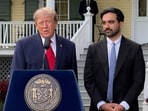 US President Donald Trump and New York City Mayor Zohran Mamdani speak to reporters at Gracie Mansion in New York City. (REUTERS)