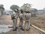 Police have arrested the two men accused of the Faridabad assault, one from Uttar Pradesh and the other from Madhya Pradesh. (HT Photo by Subhash Sharma)
