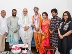 Amit Shah with the team of Hanuman Ansh