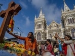iMumbai, India - September 20, 2026: People enjoy the festive evening on the final day of the Bandra Fair at Mount Mary in Bandra in mumbai, India, on Sunday, September 20, 2026. (Photo by Satish Bate/ Hindustan Times) (Hindustan Times)