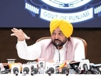 Punjab Chief Minister Bhagwant Singh Mann at a government programme.