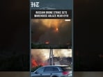 Warehouse Erupts In Flames Near Kyiv After Russian Drone Strike