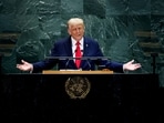File photo: US President Donald Trump addresses the 80th United Nations General Assembly in New York City