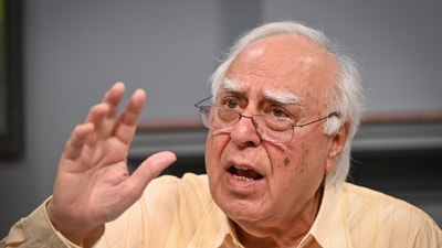 Senior advocate Kapil Sibal said the notice issued to him has claimed a mismatch between the names of his father/self as given in the current electoral roll and as given in the electoral rolls prepared during the previous SIR. (Sanchit Khanna/ Hindustan Times) Senior advocate Kapil Sibal said the notice issued to him has claimed a mismatch between the names of his father/self as given in the current electoral roll and as given in the electoral rolls prepared during the previous SIR. (Sanchit Khanna/ Hindustan Times)