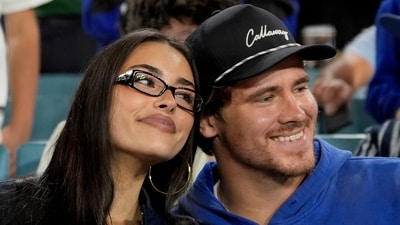 Justin Herbert’s fiancée, Madison Beer, was in attendance at SoFi Stadium for both the Chargers game this season. Justin Herbert’s fiancée, Madison Beer, was in attendance at SoFi Stadium for both the Chargers game this season.