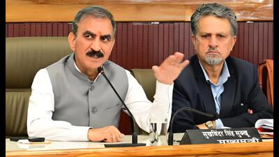 Chief minister Sukhvinder Singh Sukhu addressing mediapersons in Shimla on Monday. Chief minister Sukhvinder Singh Sukhu addressing mediapersons in Shimla on Monday.