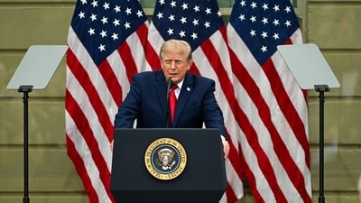 Trump also warned that other outlets could be threatened as well and cited The New York Times and The Washington Post as "fake news" (File Photo/Bloomberg) Trump also warned that other outlets could be threatened as well and cited The New York Times and The Washington Post as "fake news" (File Photo/Bloomberg)