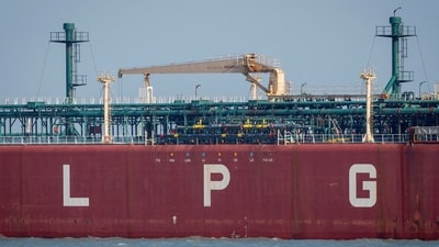 An LPG tanker with 9 Indians was hit by drone on Sunday. The vessel was anchored safely at Khor Fakkan. (REUTERS)