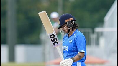 India’s Shafali Verma celebrates her half century during the second semifinal T20I cricket match between India’s women and Bangladesh’s women in the ongoing Asian Games 2026, at Aichi Prefectural Korogi Sports Park in Nisshin, Japan. (PTI) India’s Shafali Verma celebrates her half century during the second semifinal T20I cricket match between India’s women and Bangladesh’s women in the ongoing Asian Games 2026, at Aichi Prefectural Korogi Sports Park in Nisshin, Japan. (PTI)