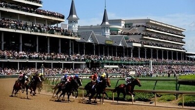 The Kentucky Derby event is held at Churchill Downs every year in May.
