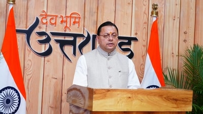 Chief Minister Pushkar Singh Dhami addresses the cooperative leadership training programme virtually from Dehradun.