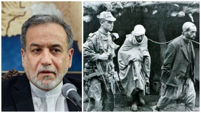Abbas Araghchi targeted French foreign minister Jean-Nool Barrot and said Paris had killed 1.5 million Algerians during its colonial rule. (AFP/@araghchi/X) Abbas Araghchi targeted French foreign minister Jean-Nool Barrot and said Paris had killed 1.5 million Algerians during its colonial rule. (AFP/@araghchi/X)