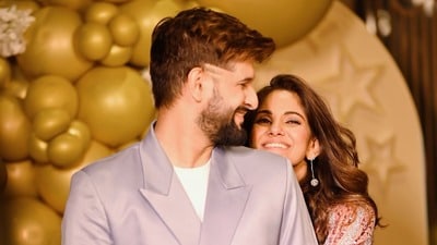 নীল ভট্টাচার্য ও তৃণা সাহা। নীল ভট্টাচার্য ও তৃণা সাহা।