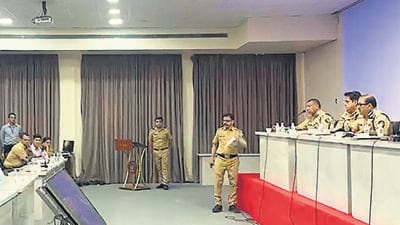 Pune police commissioner Amitesh Kumar during a press conference in the city on Monday. (VIDEO GRAB) Pune police commissioner Amitesh Kumar during a press conference in the city on Monday. (VIDEO GRAB)