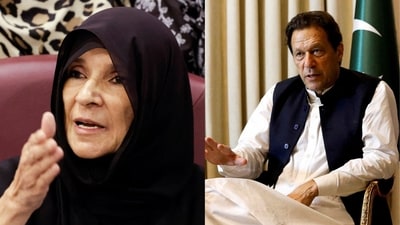 Dr Uzma Khan, former Pakistan PM Imran Khan's sister, was detained on Monday. (Reuters photos) Dr Uzma Khan, former Pakistan PM Imran Khan's sister, was detained on Monday. (Reuters photos)