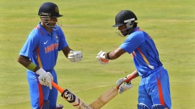 The Indian batter opening with Robin Uthappa for India A. (BCCI)
