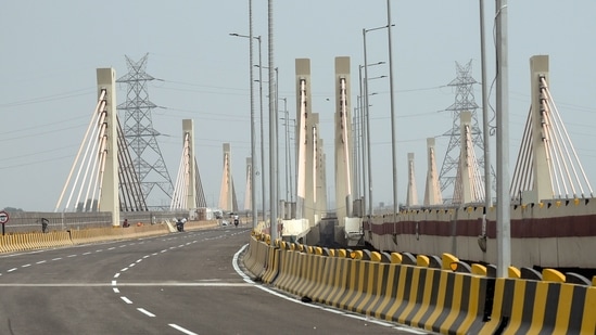  A view of the Barapullah Phase-3 elevated corridor that is scheduled to be inaugurated on September 29.