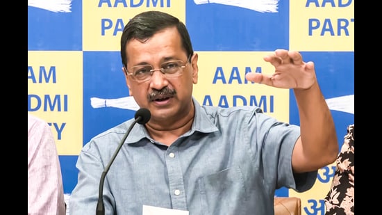 Aam Aadmi Party chief Arvind Kejriwal (ANI Video Grab)