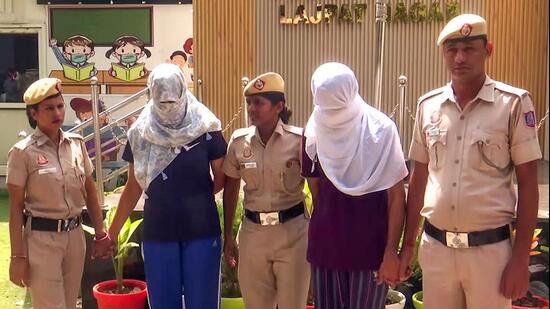 Delhi Police arrests former office colleague Anya Vats and her associate Sanyam Sachdeva from Uttarakhand. (ANI)