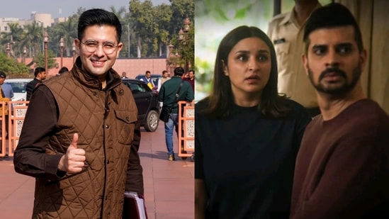Raghav Chadha pens heatfelt note cheering for wife Parineeti Chopra ahead of Shaque's premiere.