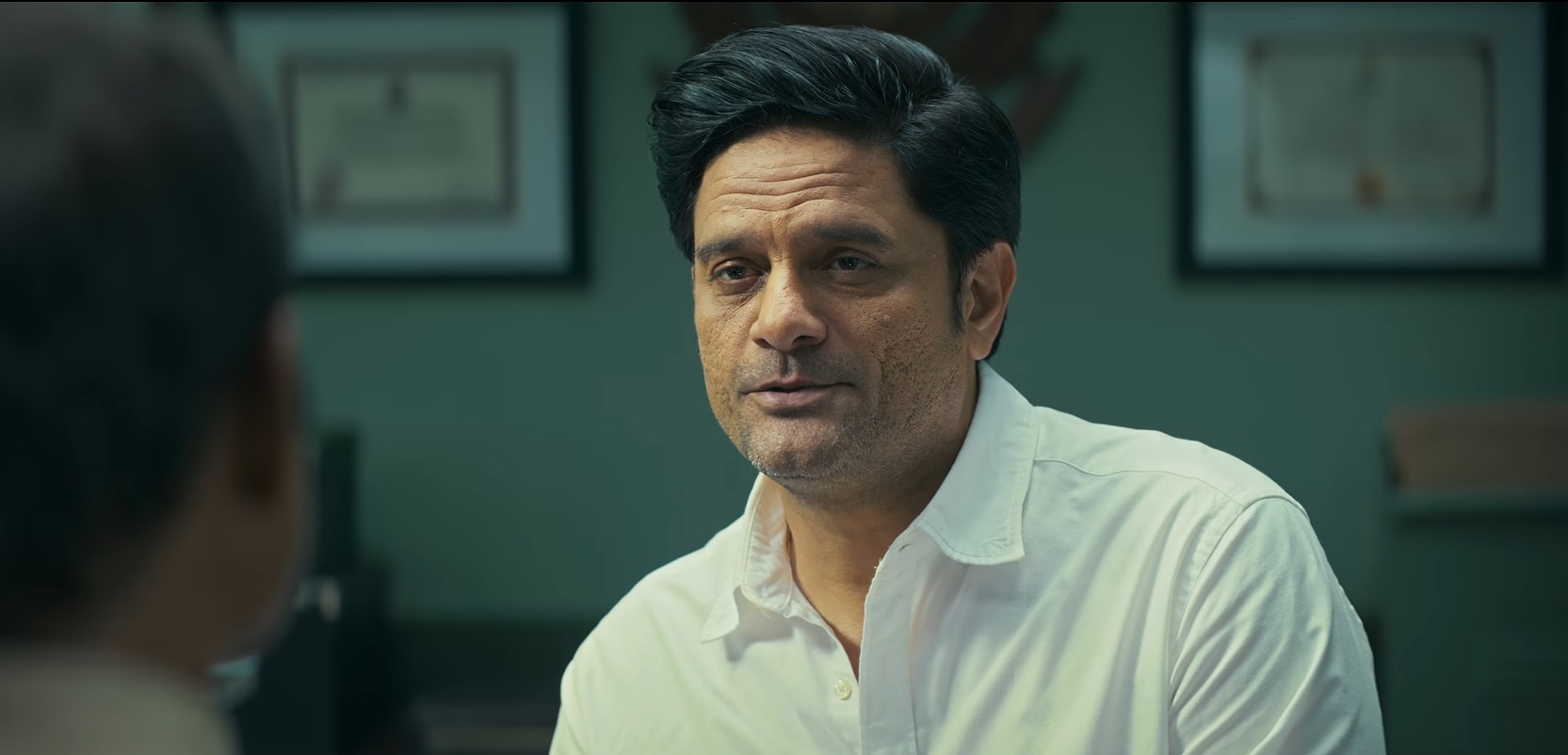 Jaideep Ahlawat plays Rajveer Singh Tomar, an IPS officer, in Drishyam The Conclusion. Jaideep Ahlawat plays Rajveer Singh Tomar, an IPS officer, in Drishyam The Conclusion.