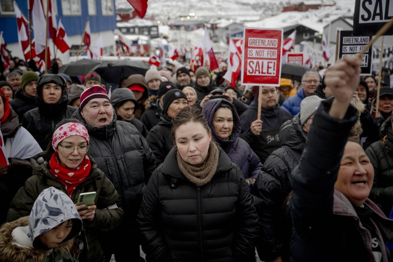 President Trump's stated ambition to control Greenland was met with demonstrations in Nuuk earlier this year. President Trump's stated ambition to control Greenland was met with demonstrations in Nuuk earlier this year.