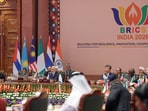 Indian Prime Minister Narendra Modi addresses the open session titled 'Resilience, Innovation, Cooperation and Sustainability: Shaping the Future for Inclusive Global Growth' during the BRICS Summit 2026, in New Delhi, India, on Sunday, September 13, 2026