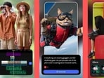 (From left) multi-track timeline for edits, generative AI features and effects in the new Adobe Premiere mobile on Android app (Official Photo)