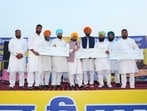 Chief minister Bhagwant Mann during a Lok Milni event in Sansra village of the Ajnala assembly constituency.