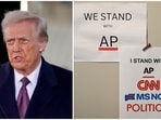 Trump has repeatedly clashed with major news organisations, both during his first term and since returning to the White House.(Reuters/AFP)