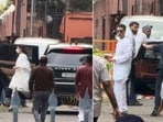 Alia Bhatt and Karan Johar at Rani Mukerji's mother Krishna's funeral.