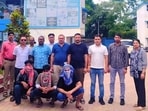 The arrested accused with police in Kurukshetra on Monday. (HT)