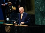 Turkey's President Recep Tayyip Erdogan addresses the 81st United Nations General Assembly at UN headquarters in New York City on September 22, 2026.