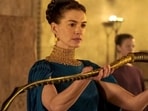 Actor Anne Hathaway as Penelope in director Christopher Nolan’s The Odyssey