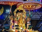 అశ్వవాహనంపై స్వామివారు
