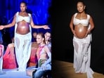 Leigh-Anne Pinnock’s milk-spraying runway moment leaves the internet divided