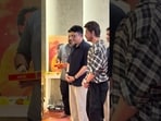 SRK Spotted During Ganesh Puja!