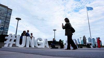 Trump's UN trip and his speech at the UNGA may not have a pool TV camera in view of the White House ban on CNN, which was scheduled to cover the President's trip to New York. (AP) Trump's UN trip and his speech at the UNGA may not have a pool TV camera in view of the White House ban on CNN, which was scheduled to cover the President's trip to New York. (AP)