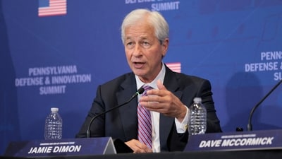 JPMorgan Chase chief Jamie Dimon said the focus should be on helping Ukraine more, noting that there are "multiple ways" to do so. (Reuters)