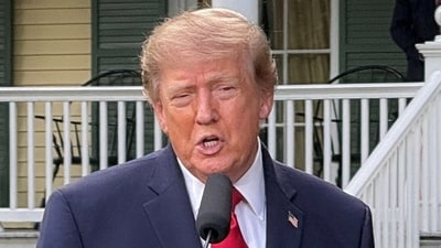Trump has repeatedly clashed with major news organisations, both during his first term and since returning to the White House. (REUTERS)